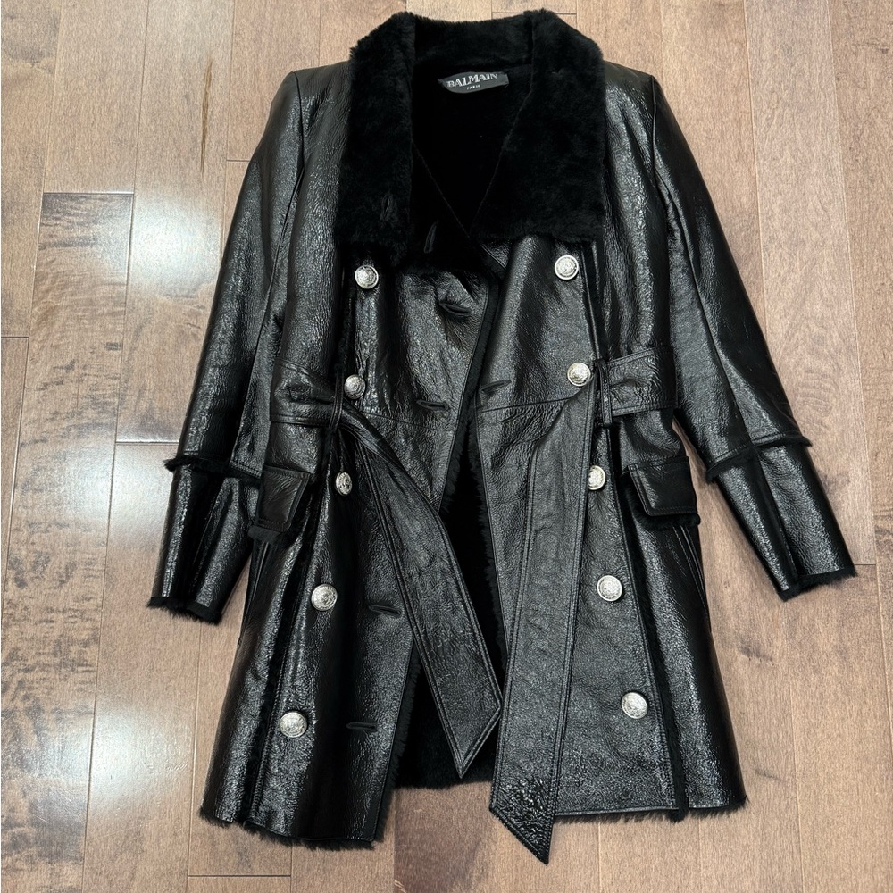 Balmain shearling jacket